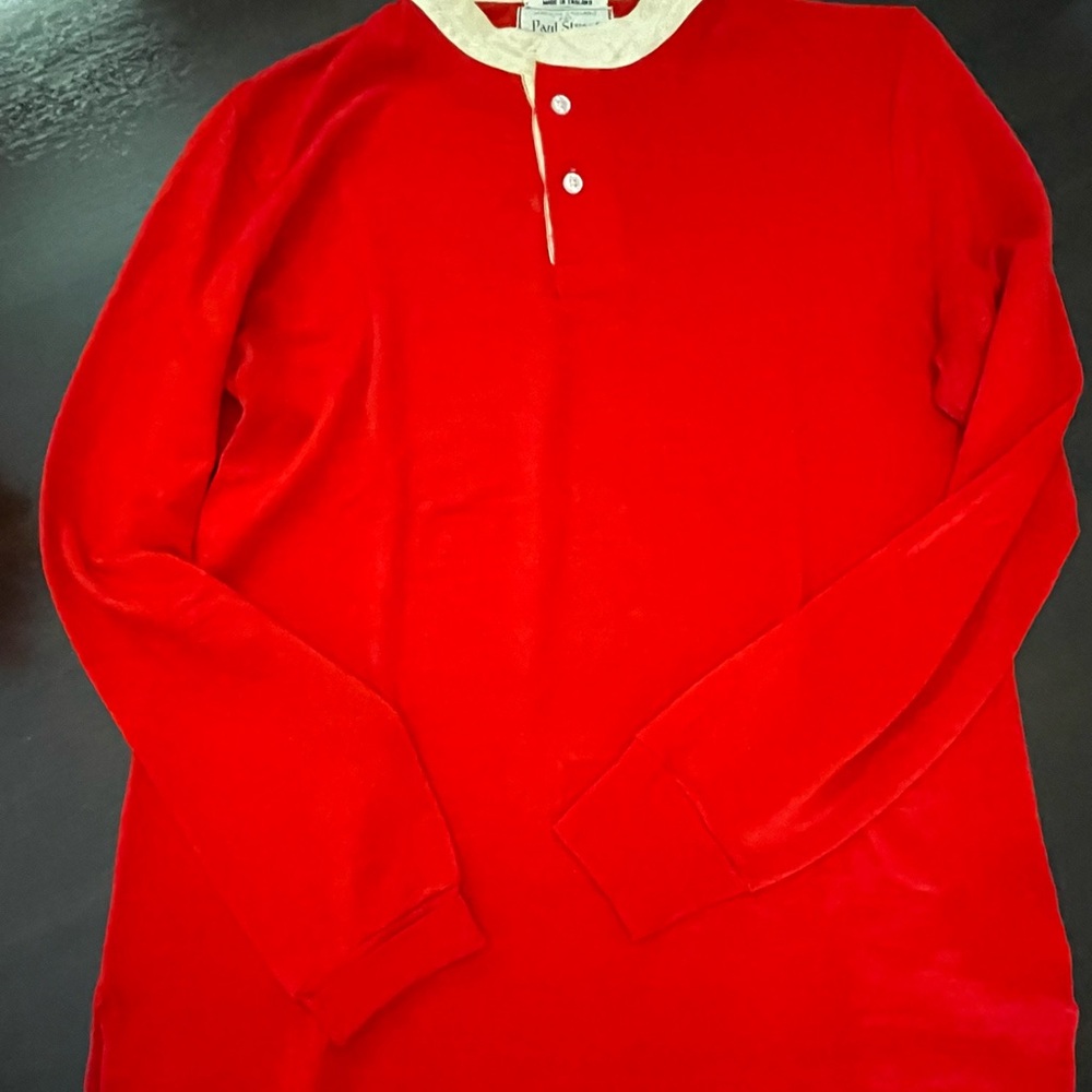 Paul Stuart Bold Red Long Sleeve Shirt